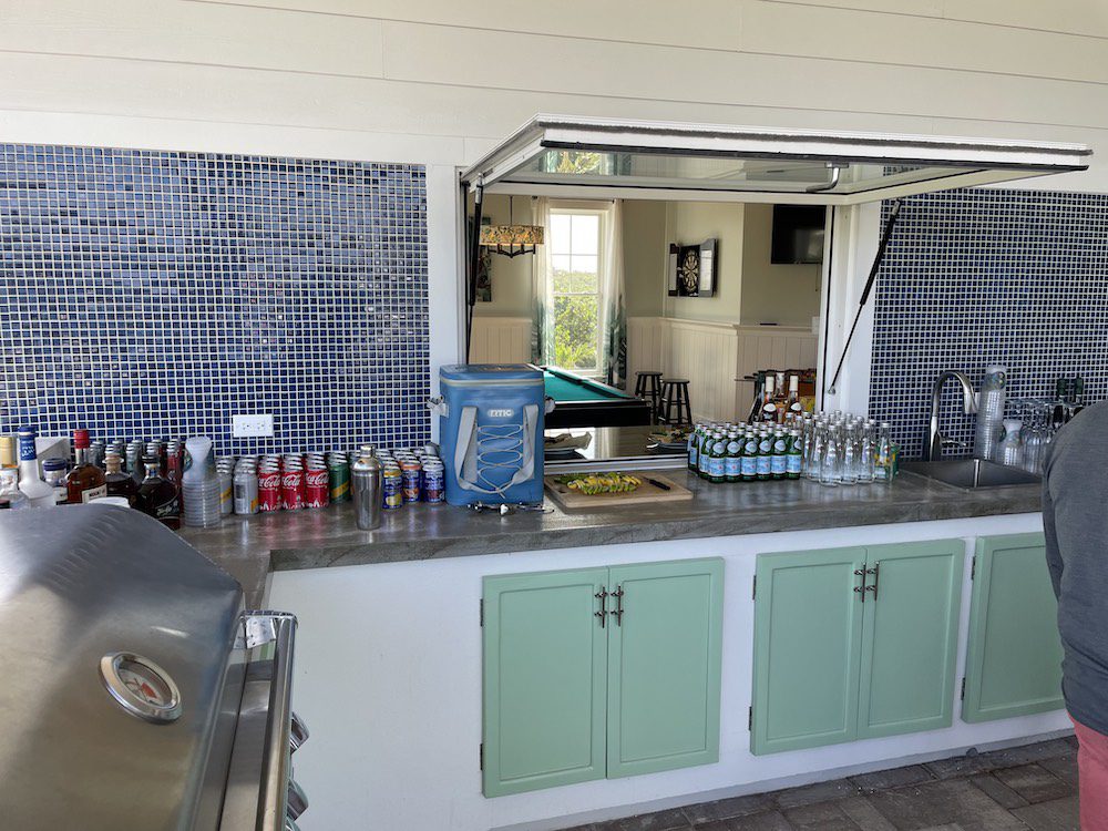 OpenUp Windows kitchen pass through window in the Bahamas